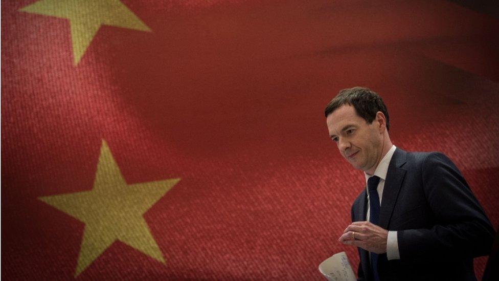 Chancellor George Osborne speaking during a meeting with Chinese investors in Chengdu