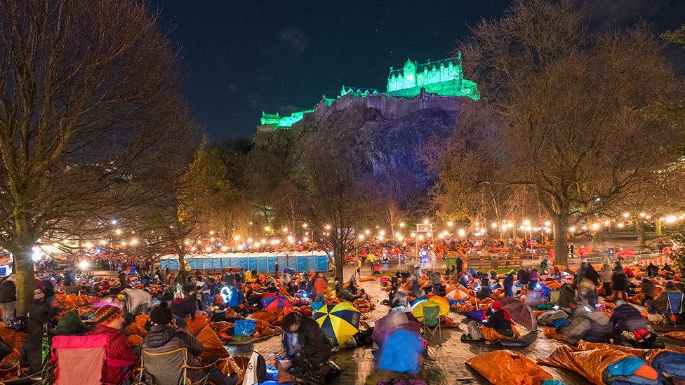 Previous Edinburgh sleep out