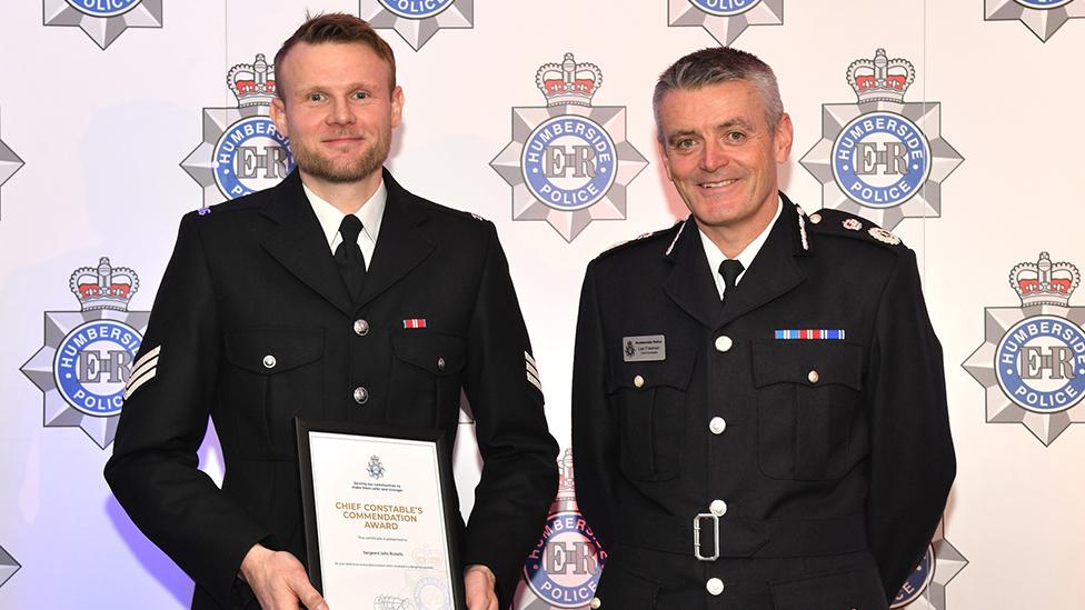 Sgt John Rickells and Chief Constable