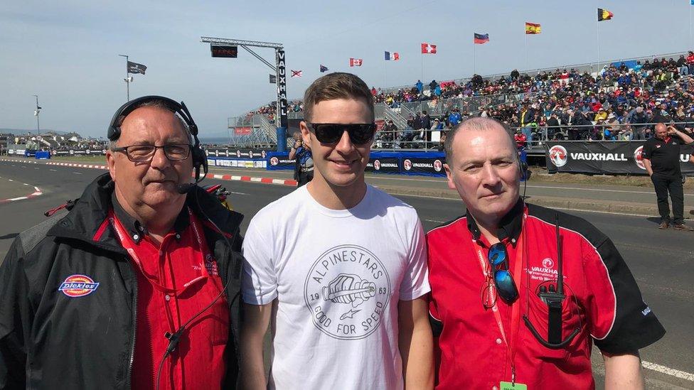 Keith Edgar, Jonathan Rea and Cathal Cunning