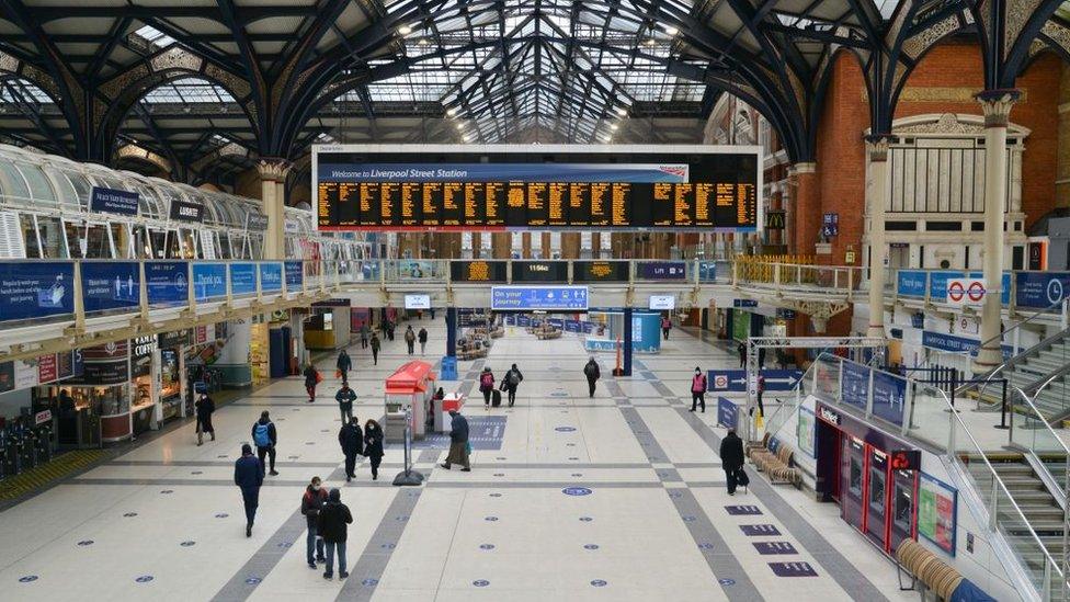 Liverpool St station Jan 2021