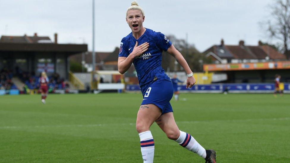 Bethany England playing in the WSL