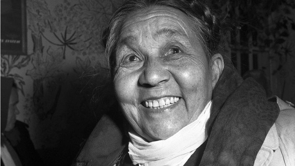 This photograph shows one of these refugees upon arrival in Europe. Joy is the predominant emotion on her face upon finding a permanent home in Europe after misery in China. 1954