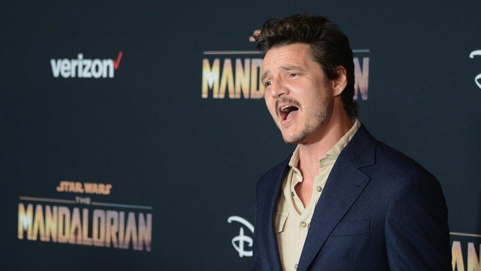 Pedro Pascal at the premiere of the Mandalorian.