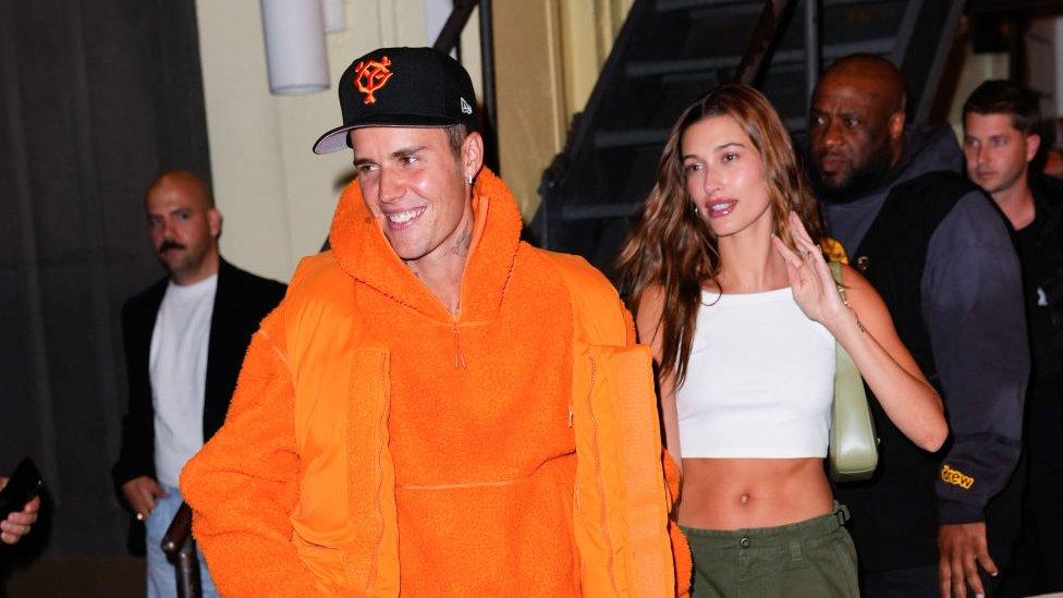 Justin bieber and his wife Hailey Bieber