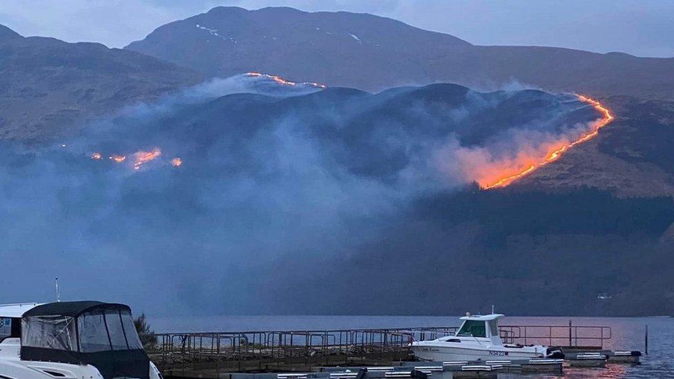 Ben Lomond wildfire