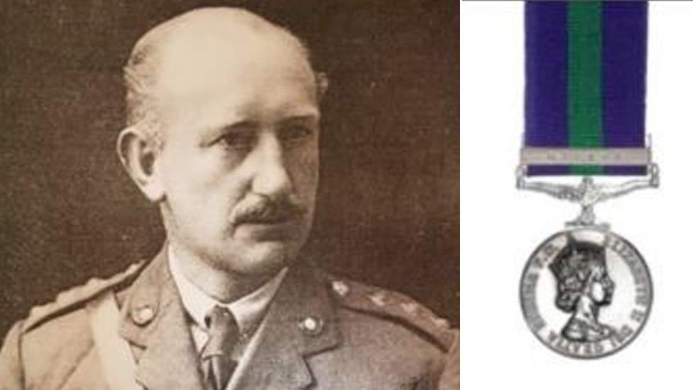 Major Herbert Baker and Malaya medal