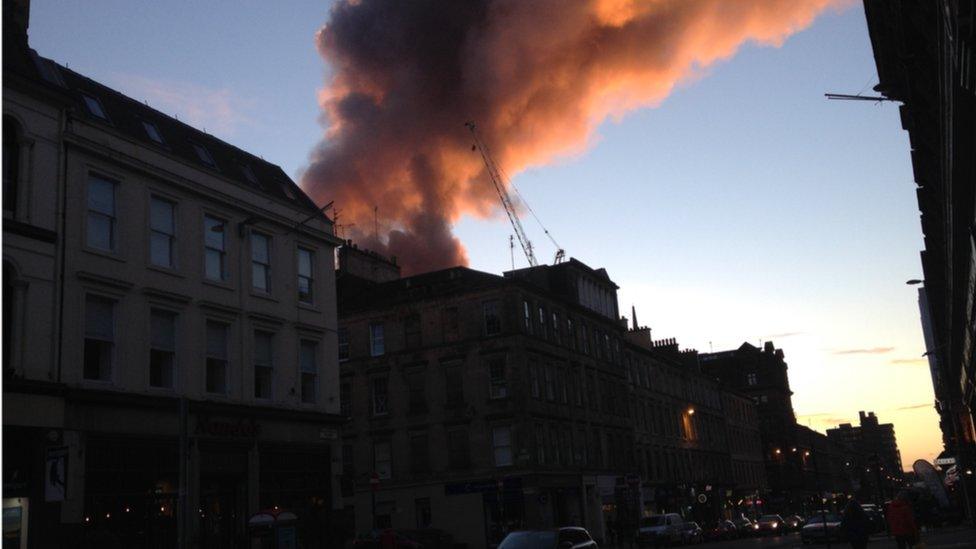 Fire in Helen Street, Govan