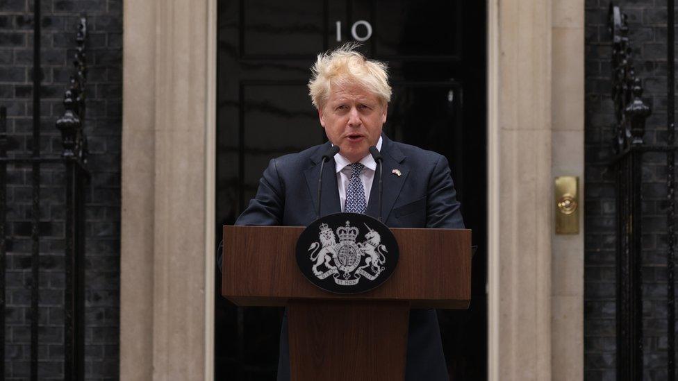 Boris Johnson resigns