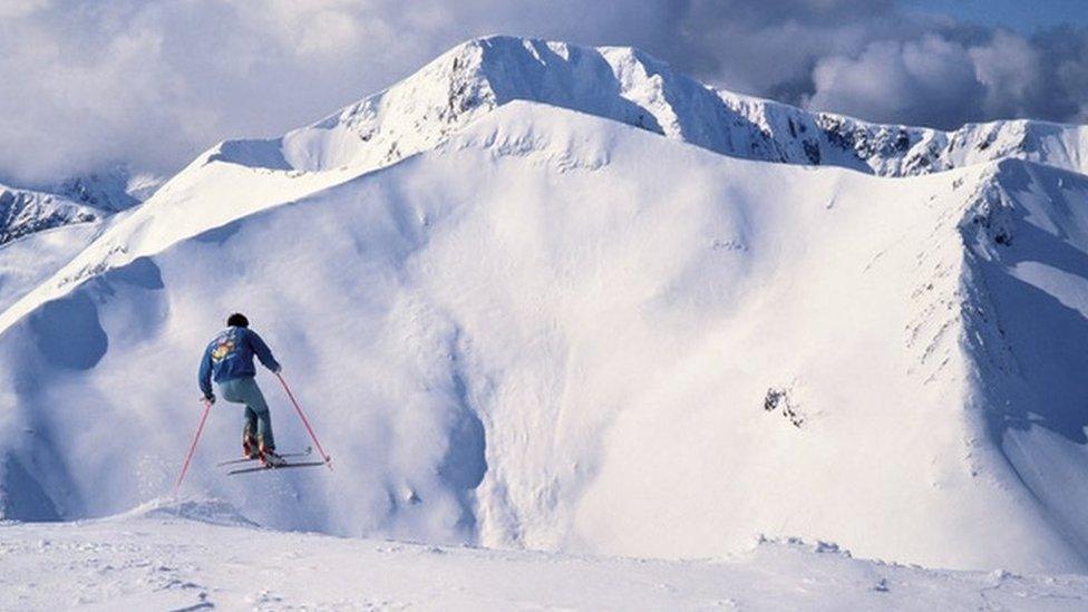 Skier at Nevis Range