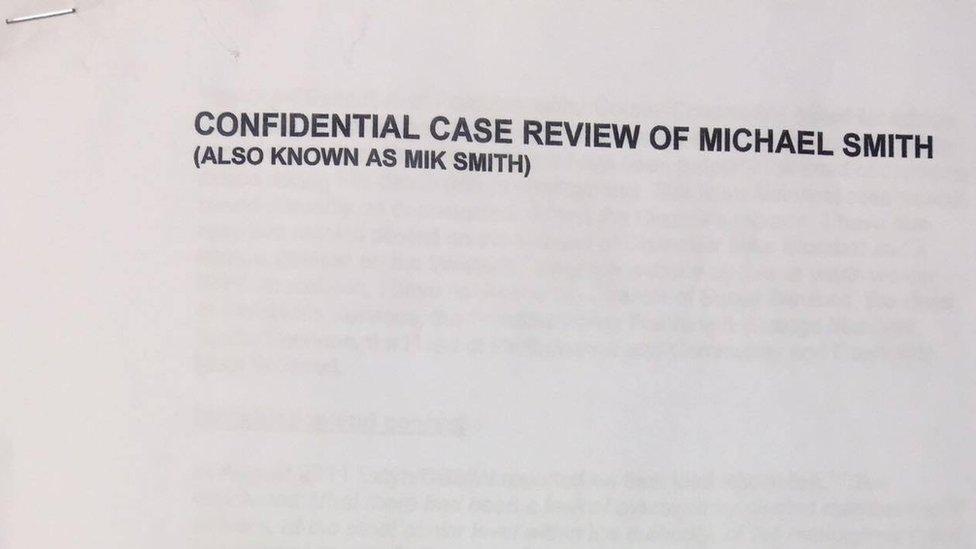 Confidential case review of Michael Smith