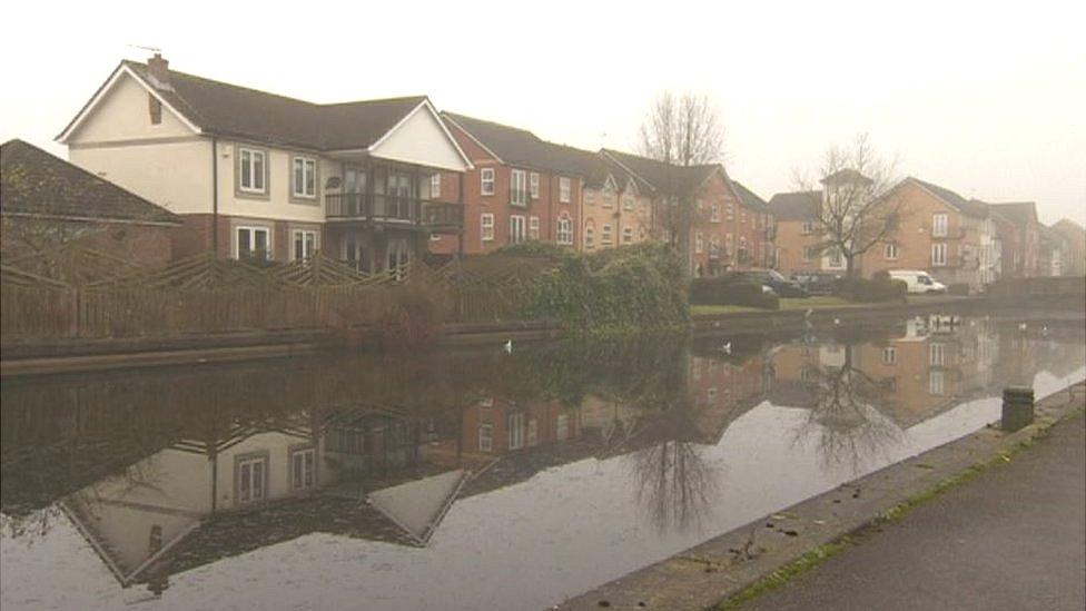 Houses on Victoria Dock