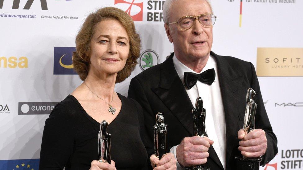 Charlotte Rampling and Michael Caine