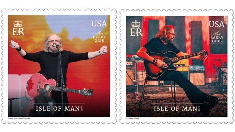 Barry Gibb stamps