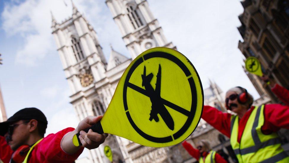 Extinction rebellion activists demonstrating in London