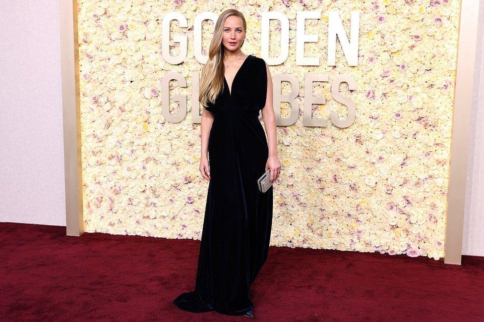 Jennifer Lawrence attends the 81st Annual Golden Globe Awards in Beverly Hills, California, U.S., January 7, 2024. REUTERS/Mike Blake