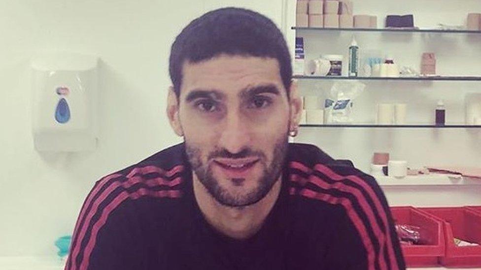 Fellaini new short haircut