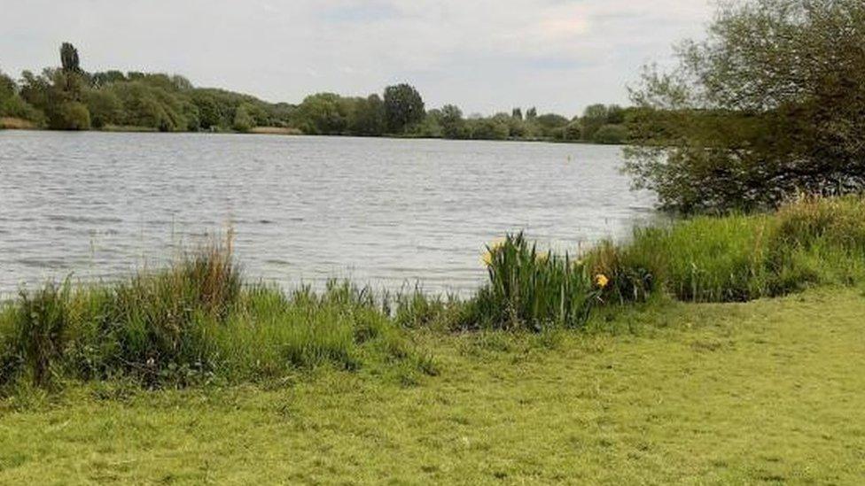 King Lear's lake at Watermead Country Park