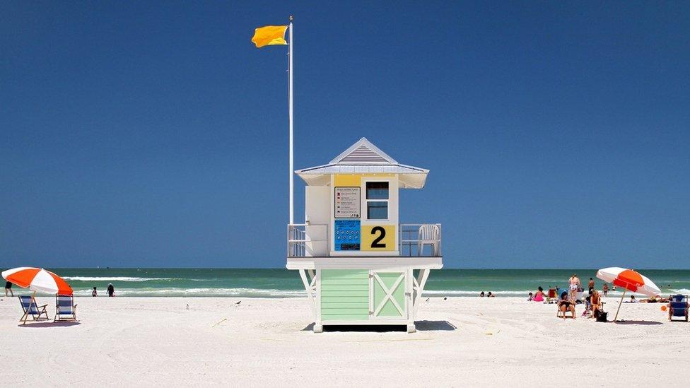 Clearwater Beach in Florida.