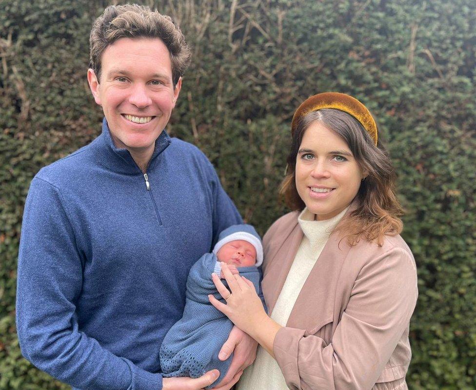 Princess Eugenie and Jack Brooksbank reveal son's name - BBC Newsround