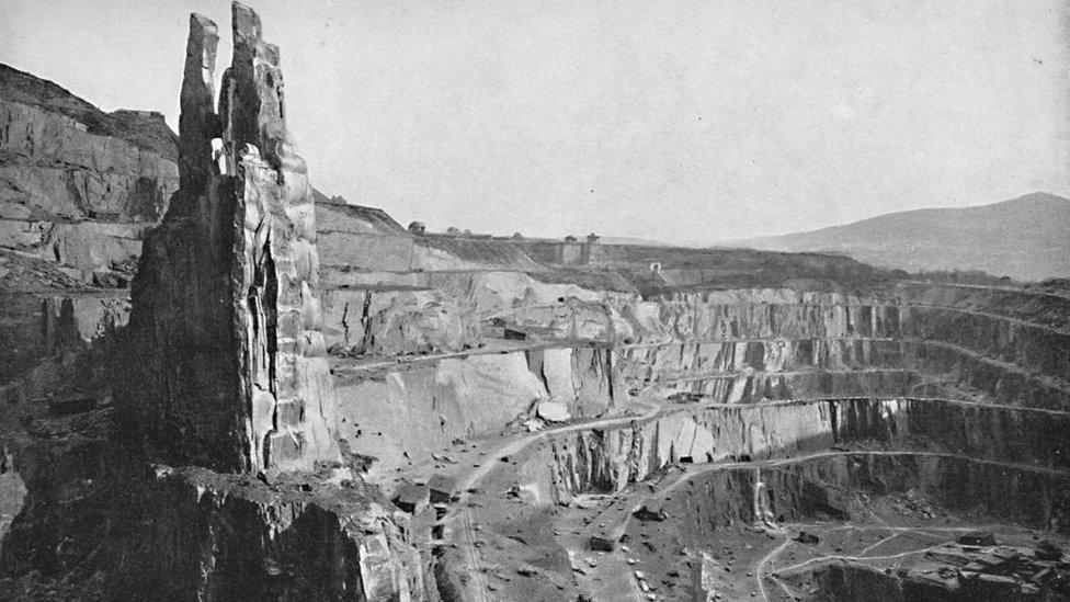 Penrhyn Quarry, Bethesda, in 1896