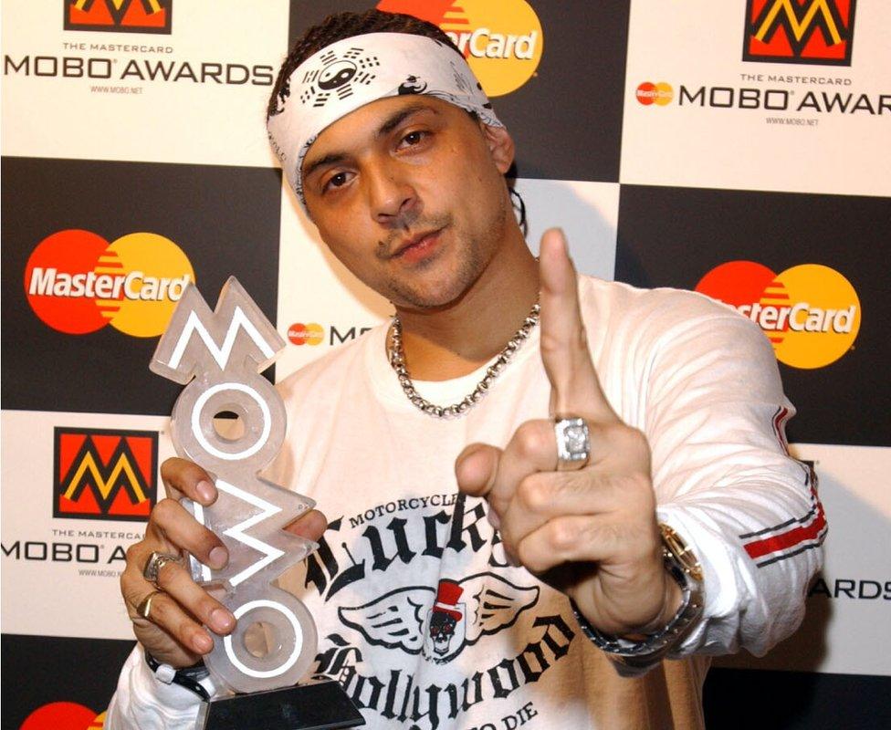 Sean Paul at the 2002 Mobo Awards