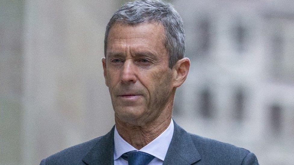 Beny Steinmetz outside court in Geneva, 11 Jan 21