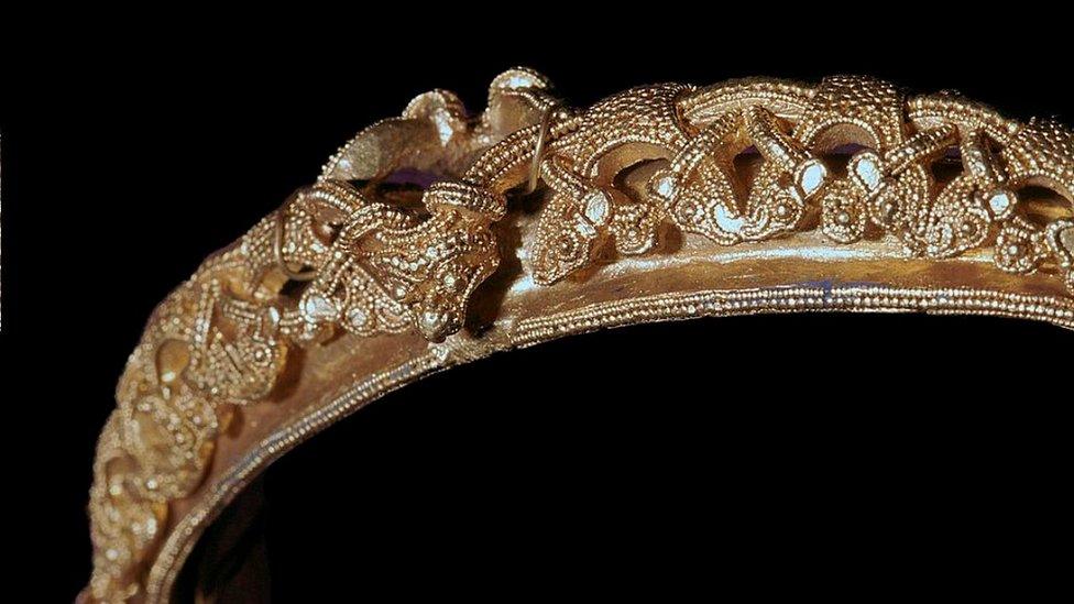 Viking gold bracelet on display in Oslo