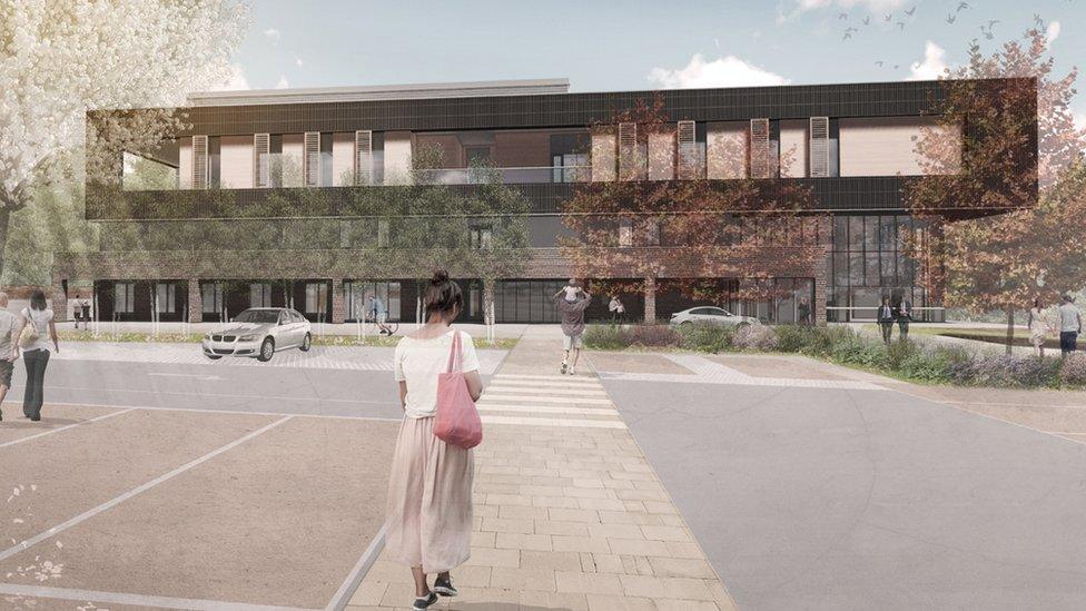 Artist's impression of Heatherwood Hospital
