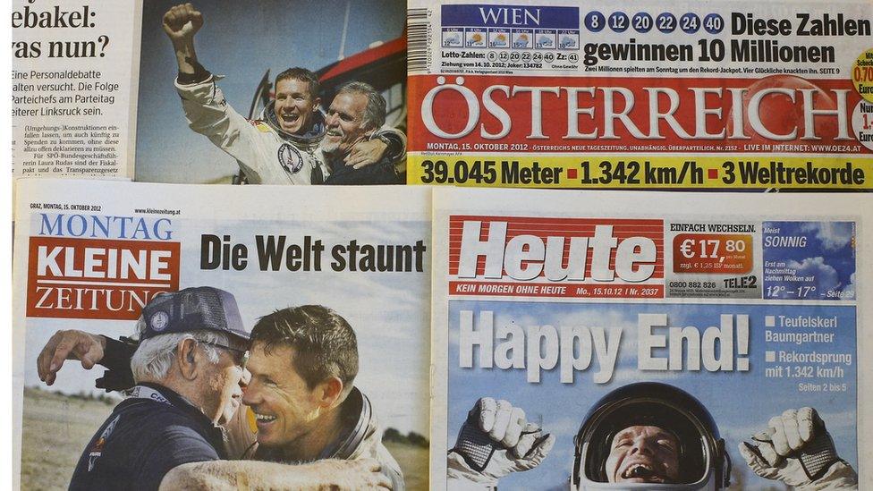 Selection of Austrian newspapers