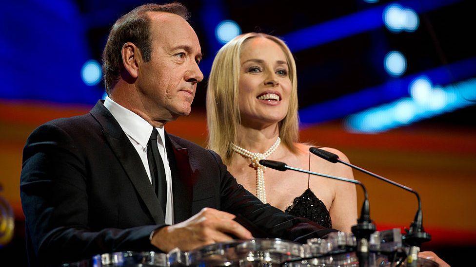 Kevin Spacey and Sharon Stone