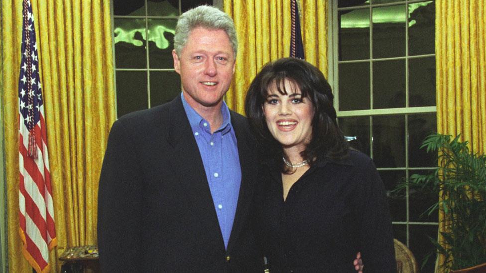 Monica Lewinsky with President Clinton