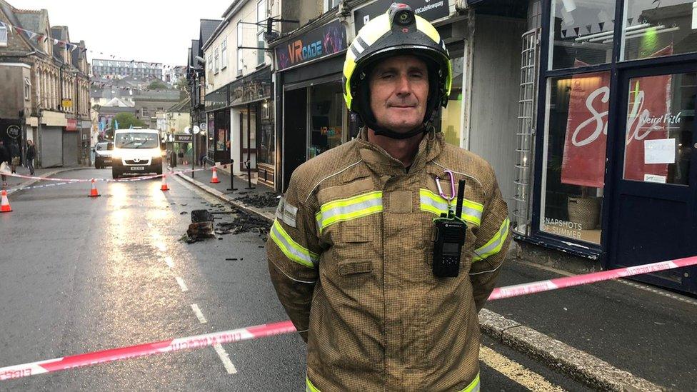 Crew Manager Richard Clemow from Newquay Fire Station