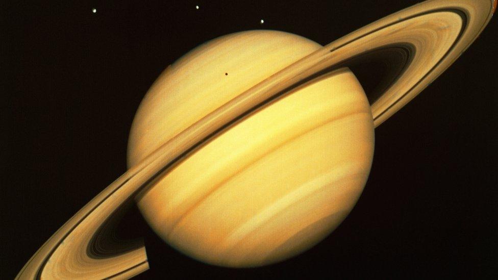 Saturn with its rings