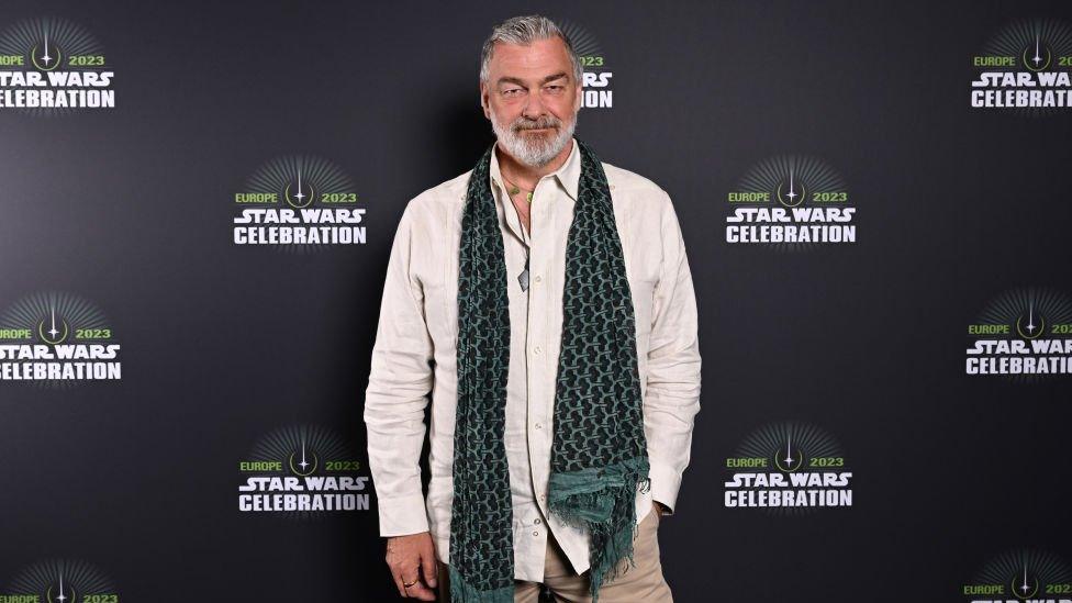 LONDON, ENGLAND - APRIL 08: Ray Stevenson attends the Ahsoka panel at Start Wars Celebration 2023 in London at ExCel on April 08, 2023 in London, England. (Photo by Jeff Spicer/Getty Images for Disney)