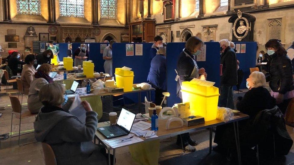 Salisbury Cathedral vaccinations