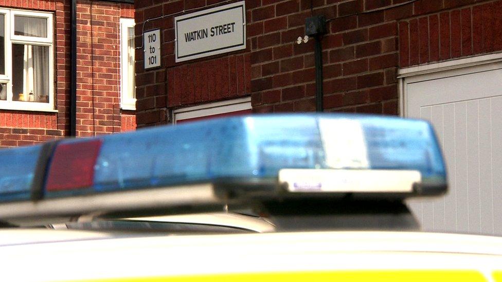 Police car at Watkin Street