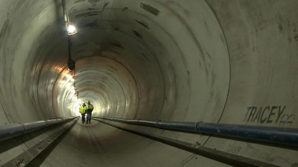 Inside the Castlerigg tunnel