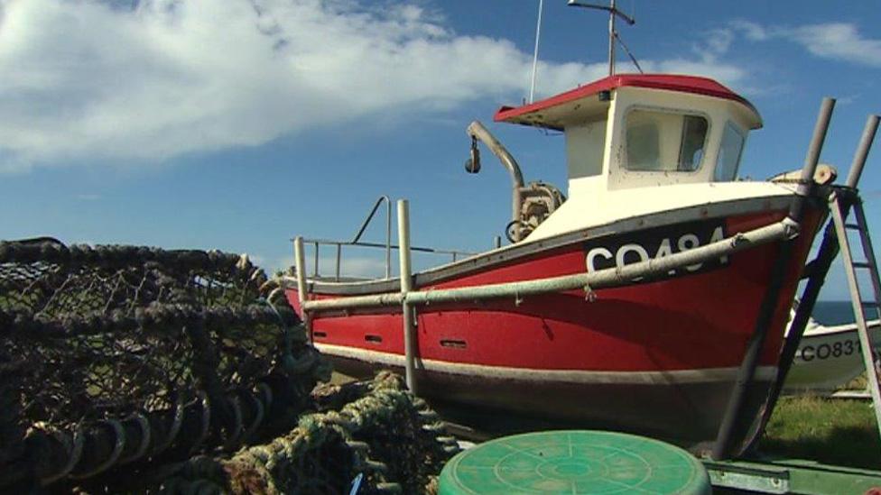 Fishing boat on the Lleyn peninsula