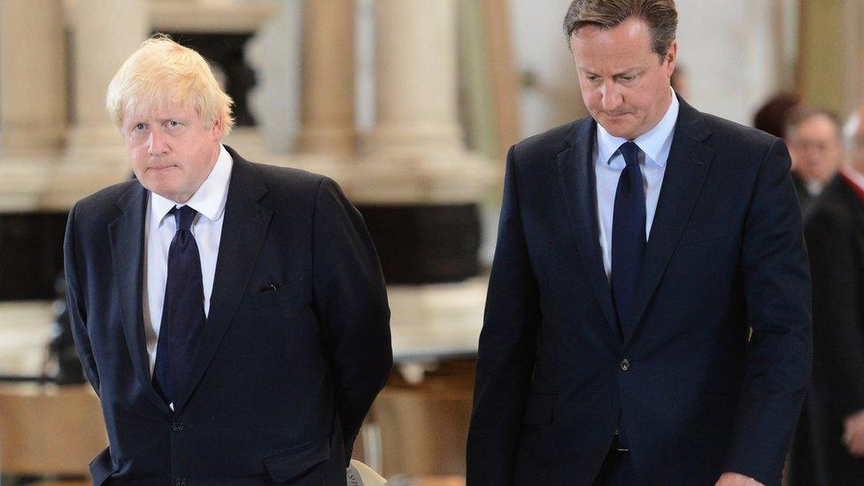 Boris Johnson and David Cameron