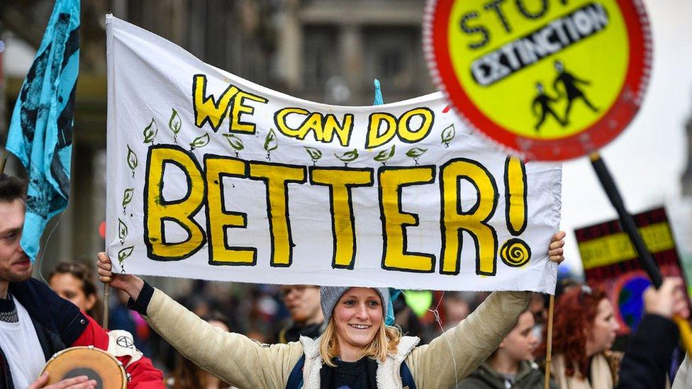 Climate protest in Edinburgh