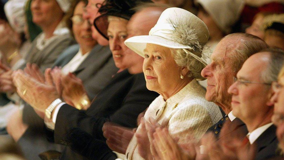 The Queen and Prince Philip at Sage Gateshead in 2005