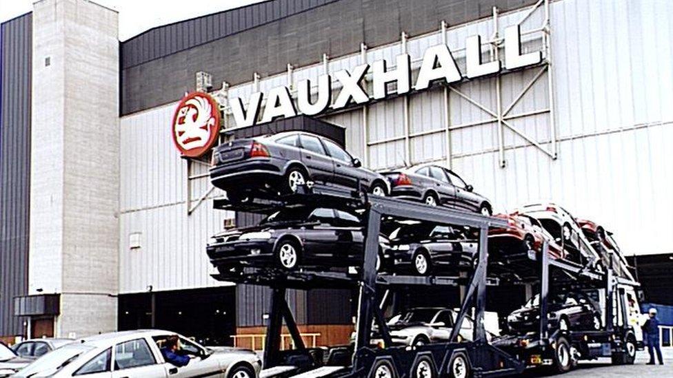 Vauxhall factory in 1996