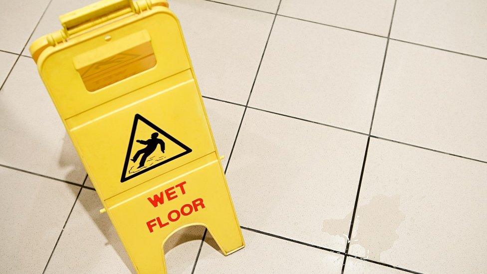 Wet floor sign