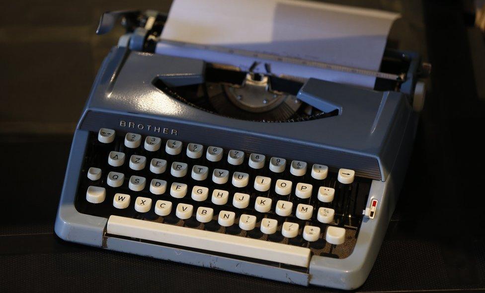 File image of a vintage typewriter