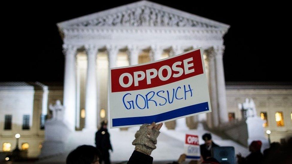 Protesters at the Supreme Court, 31 Jan