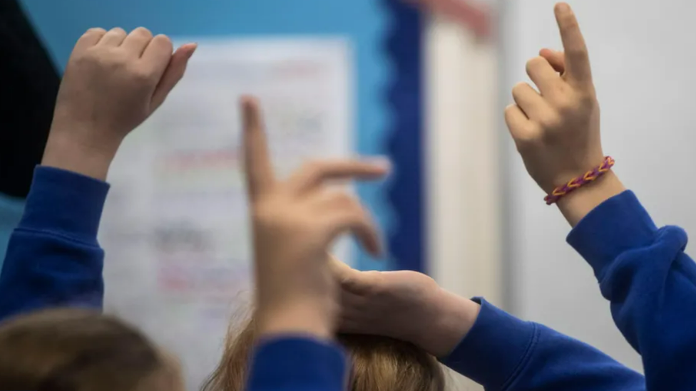 Children in a classroom