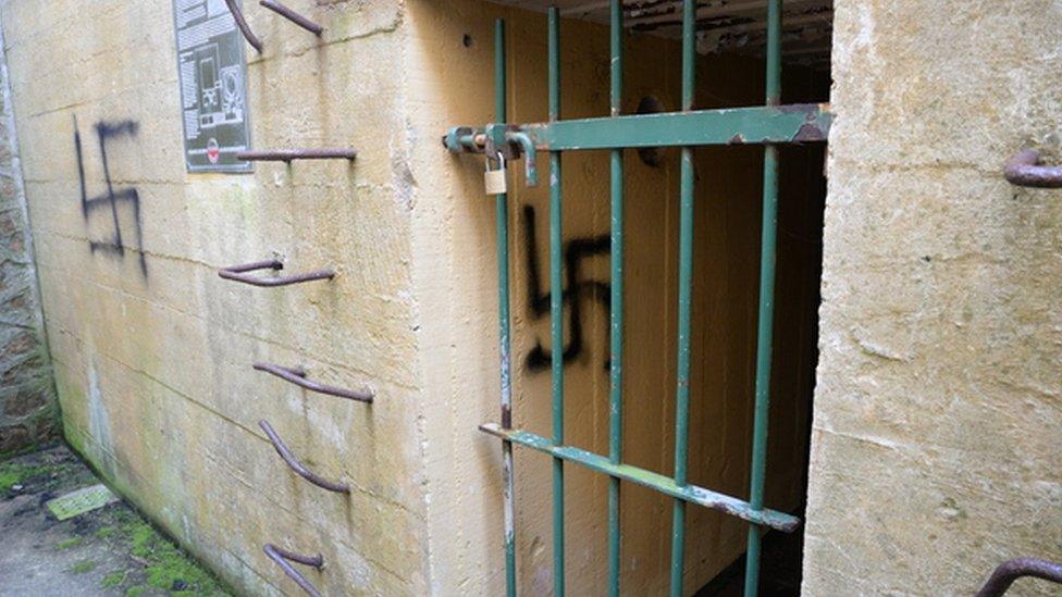 Swastika graffiti