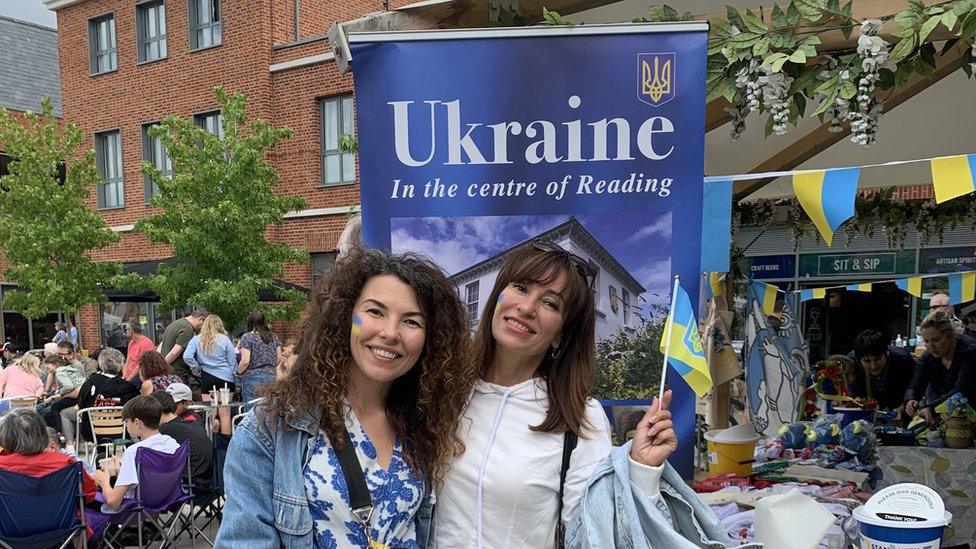 Kseniia and her mother Victoria