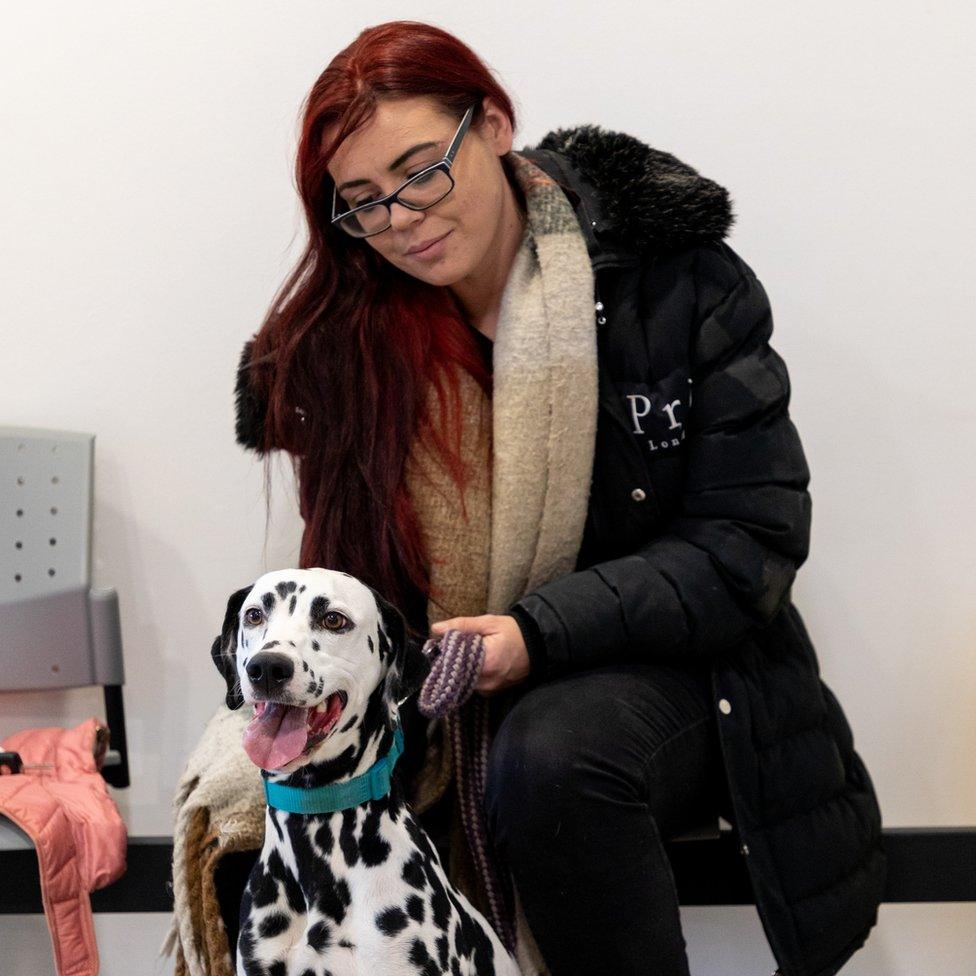 Ms Bates and her dog